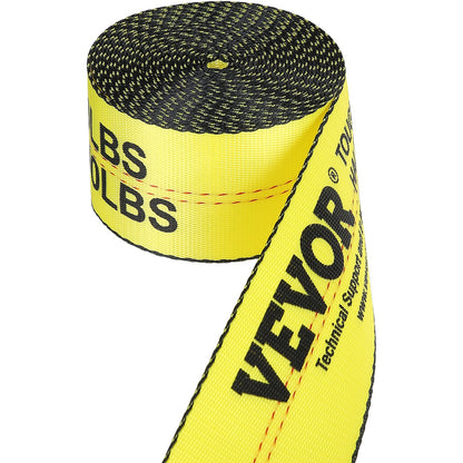 Windengurte, 10,2 cm x 9,1 m, Tragkraft 2716 kg, Bruchfestigkeit 8276 kg, Flachhaken-LKW-Gurte, Ladungskontrolle für Pritschenanhänger, Bauernhöfe, Rettungsdienste, Baumretter, Gelb (10er-Pack)