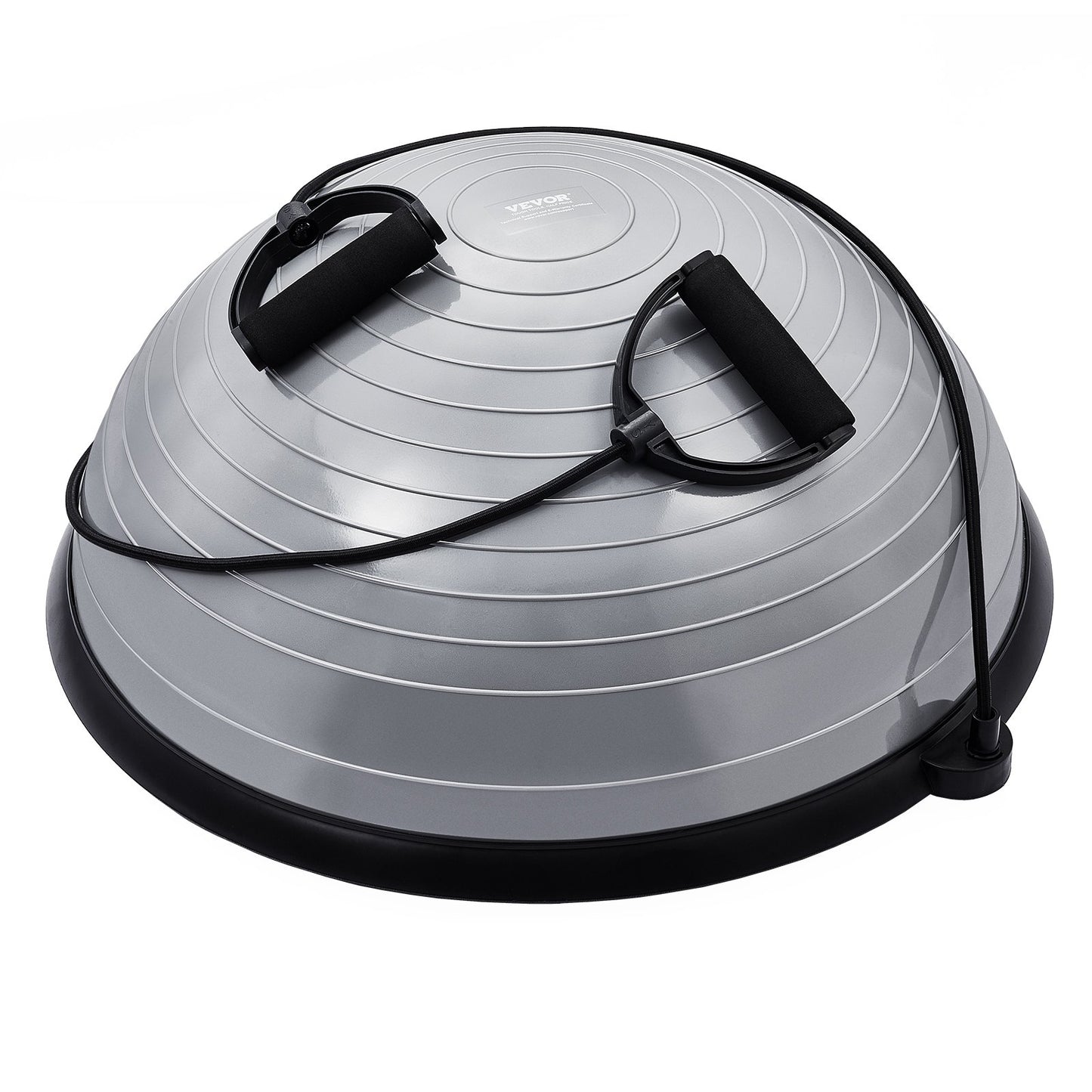 23" Half Exercise Ball Trainer Yoga Balance Stability Ball Resistance Band