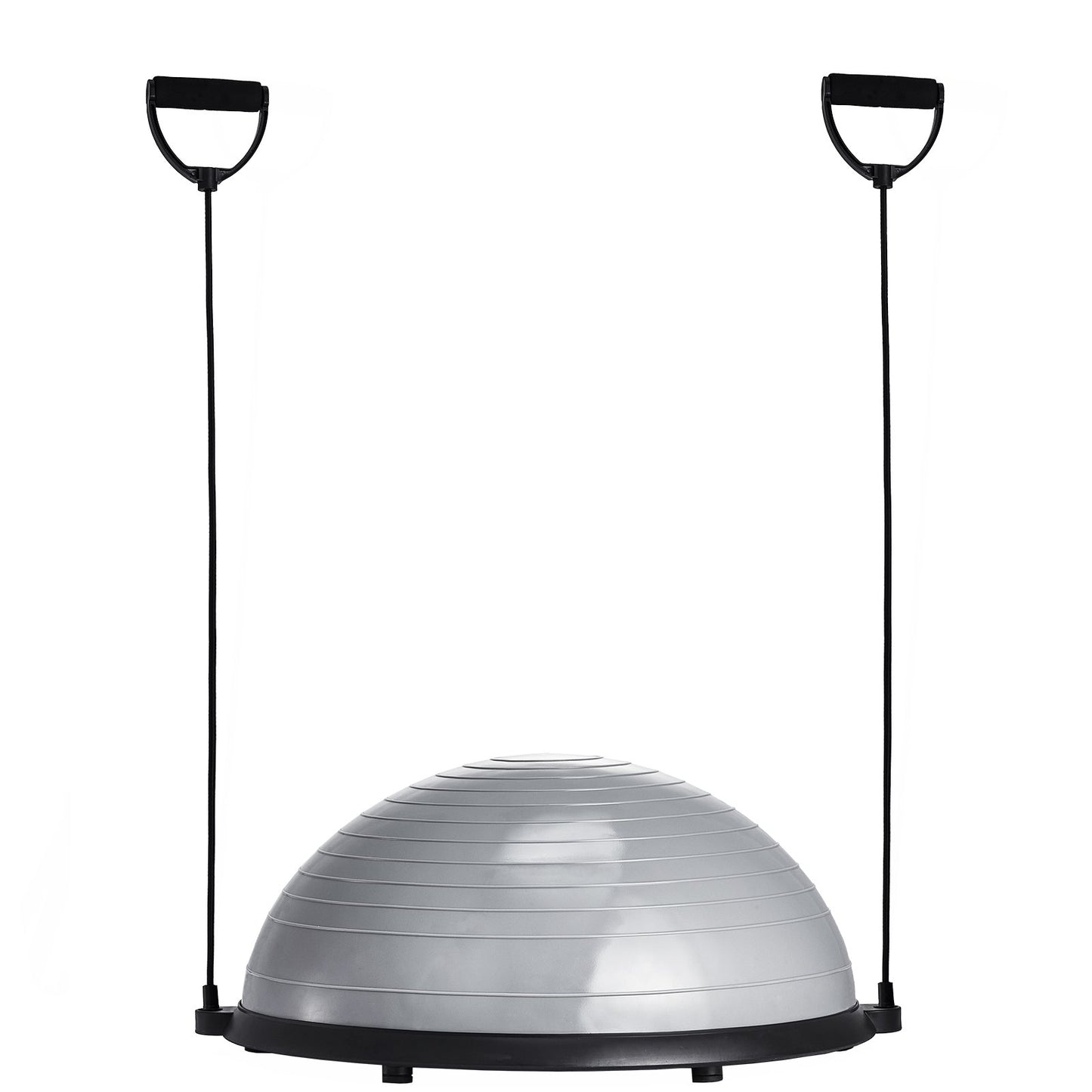 23" Half Exercise Ball Trainer Yoga Balance Stability Ball Resistance Band