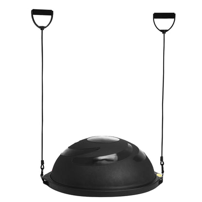 26" Half Exercise Ball Trainer Yoga Balance Stability Ball Resistance Band