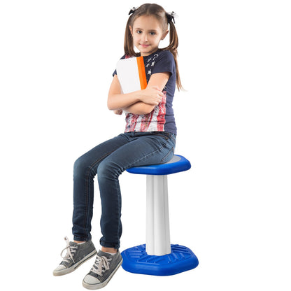 Kids Wobble Chair Active Chair med svampkudde för ålder 7-14 Blå