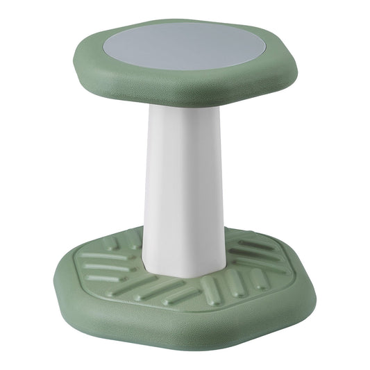 Kids Wobble Chair Active Chair med svampkudde för ålder 3-7 Grön
