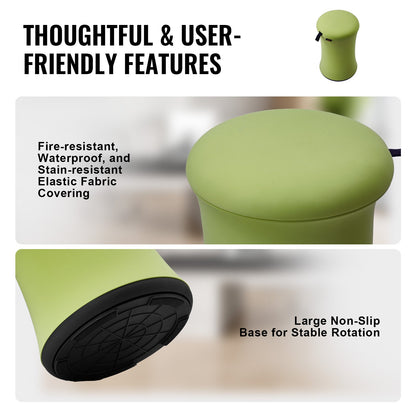 Wobble Chair Höjdjusterbar (19,3-25") aktiv stol med tygöverdrag