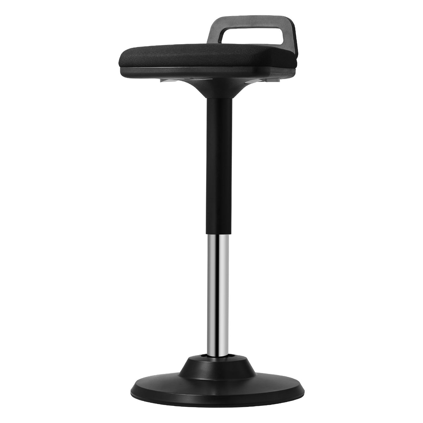 Wobble Chair Höjdjusterbar (24,6-34,4") aktiv stol med handtag svart