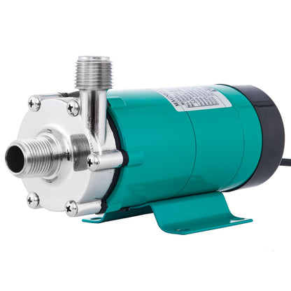 Magnetische Bierpumpe mit Lebensmittel MP-15RP Edelstahl-Brunnenpumpe Magnetantrieb Braubierpumpe mit Hochtemperatur-Magnetbierpumpe