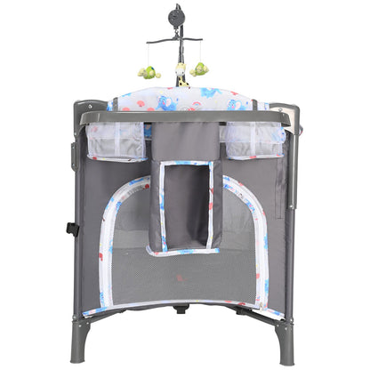 Baby Bassinet, 77 lbs Lastkapacitet, Lätt att vika ihop Bärbar Baby Bassinet Bedside Sleeper med förvaringskorg och hjul, Baby Cradle Bedside Spjälsäng med myggnät för nyfödd flicka pojke