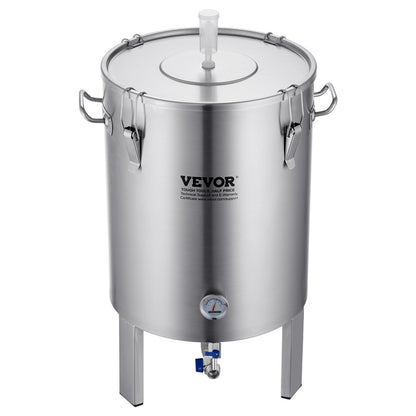 304 vattenkokare i rostfritt stål, 60 l ölbryggjäsning, bryggjäsningsbehållare för bryggning, hembryggningstillbehör med bas, vattenkokare med lock, handtag, ventil, tapp, termometer