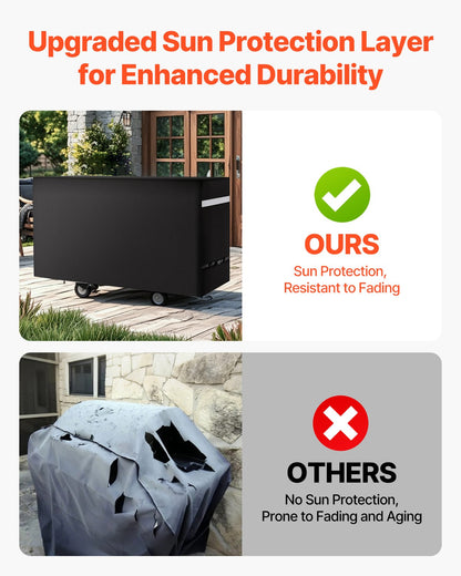 59 Inch Grill Cover Heavy Duty BBQ Gas Grill Cover Outdoor Waterproof