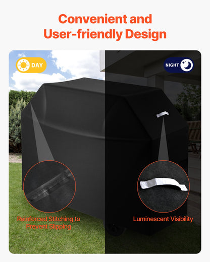 60 Inch Grill Cover Heavy Duty BBQ Gas Grill Cover Outdoor Waterproof