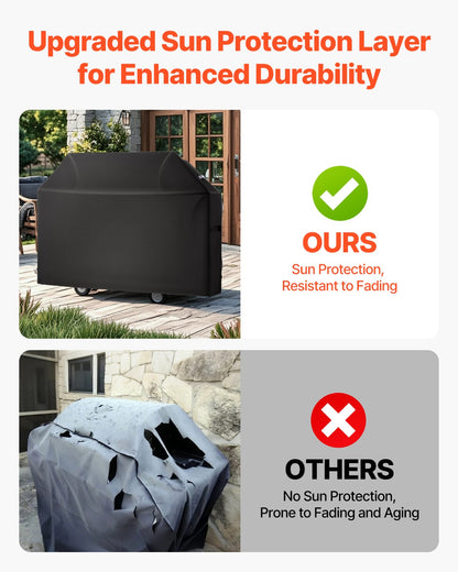60 Inch Grill Cover Heavy Duty BBQ Gas Grill Cover Outdoor Waterproof