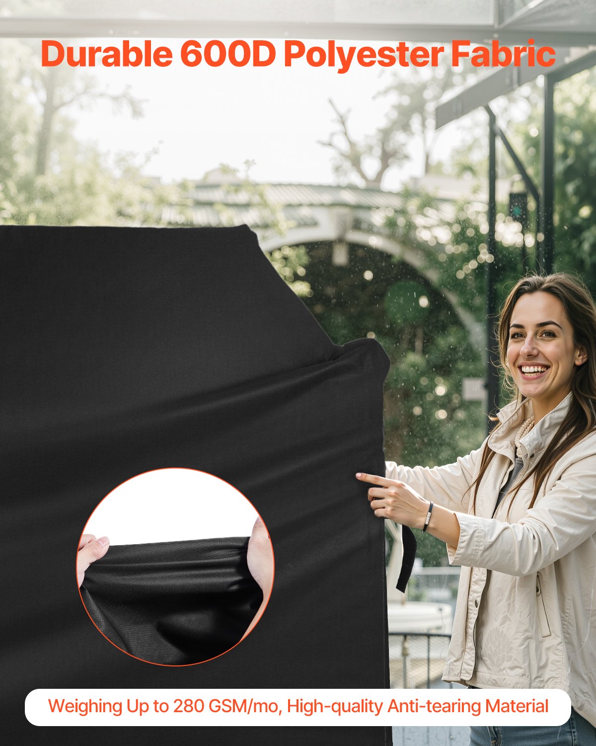 58 Inch Grill Cover Heavy Duty BBQ Gas Grill Cover Outdoor Waterproof