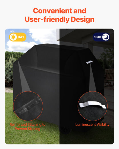 58 Inch Grill Cover Heavy Duty BBQ Gas Grill Cover Outdoor Waterproof