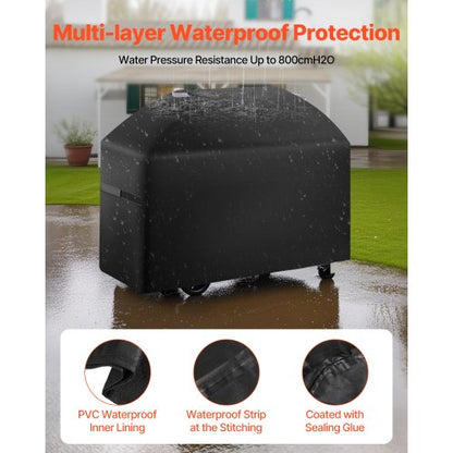 63 Inch Grill Cover Heavy Duty BBQ Gas Grill Cover Outdoor Waterproof | EU