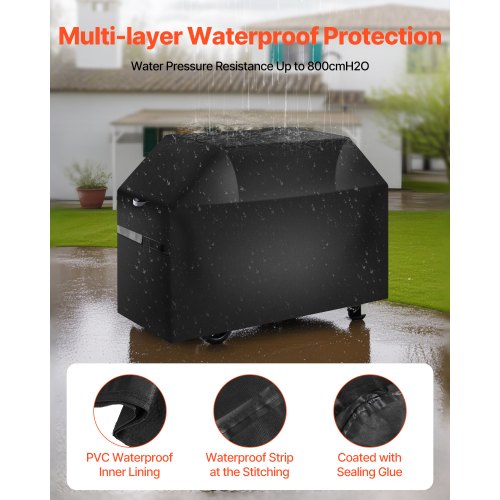 48 Inch Grill Cover Heavy Duty BBQ Gas Grill Cover Outdoor Waterproof | EU