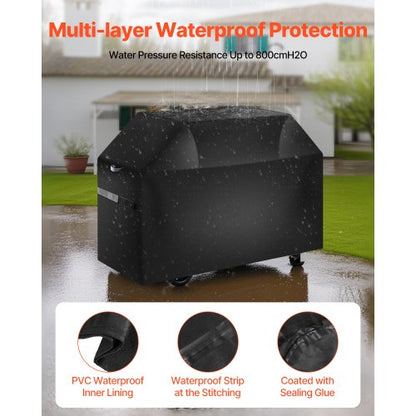 48 Inch Grill Cover Heavy Duty BBQ Gas Grill Cover Outdoor Waterproof | EU