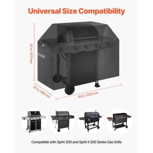 48 Inch Grill Cover Heavy Duty BBQ Gas Grill Cover Outdoor Waterproof | EU