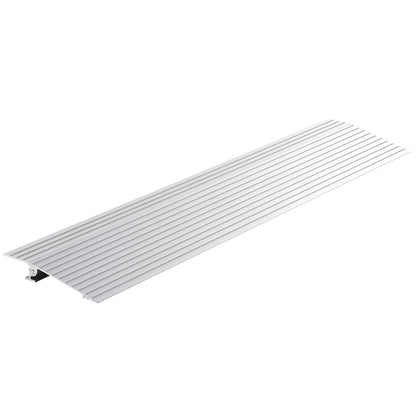 Door Threshold Ramp, 1" Rise, 800 lbs Load Capacity, Wheelchair Door Ramp, Aluminum Threshold Ramp for Doorways, Adjustable Modular Threshold Ramp for Wheelchairs, Scooters, Power Chairs