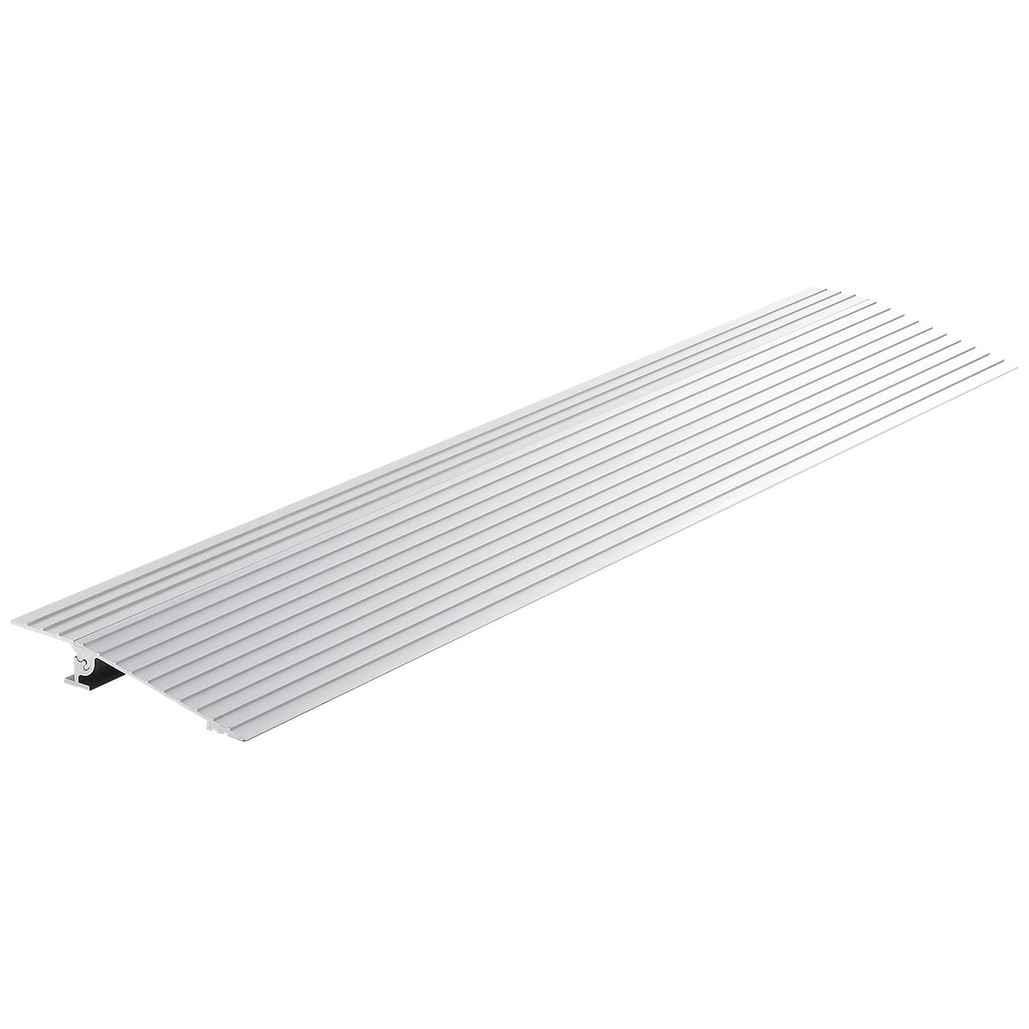 Door Threshold Ramp, 1" Rise, 800 lbs Load Capacity, Wheelchair Door Ramp, Aluminum Threshold Ramp for Doorways, Adjustable Modular Threshold Ramp for Wheelchairs, Scooters, Power Chairs