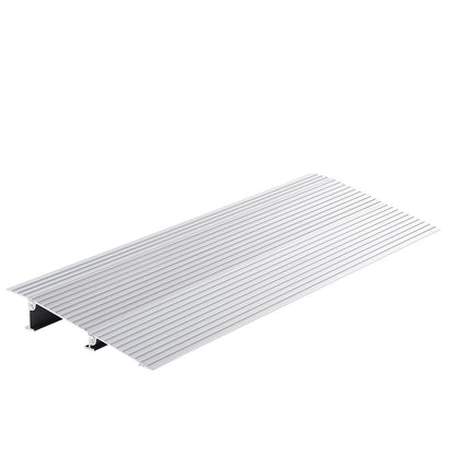 Dörrtröskelramp, 2" stigning, 800 lbs lastkapacitet, dörrramp för rullstolar, tröskelramp i aluminium för dörröppningar, justerbar modulär tröskelramp för rullstolar, skotrar, elstolar
