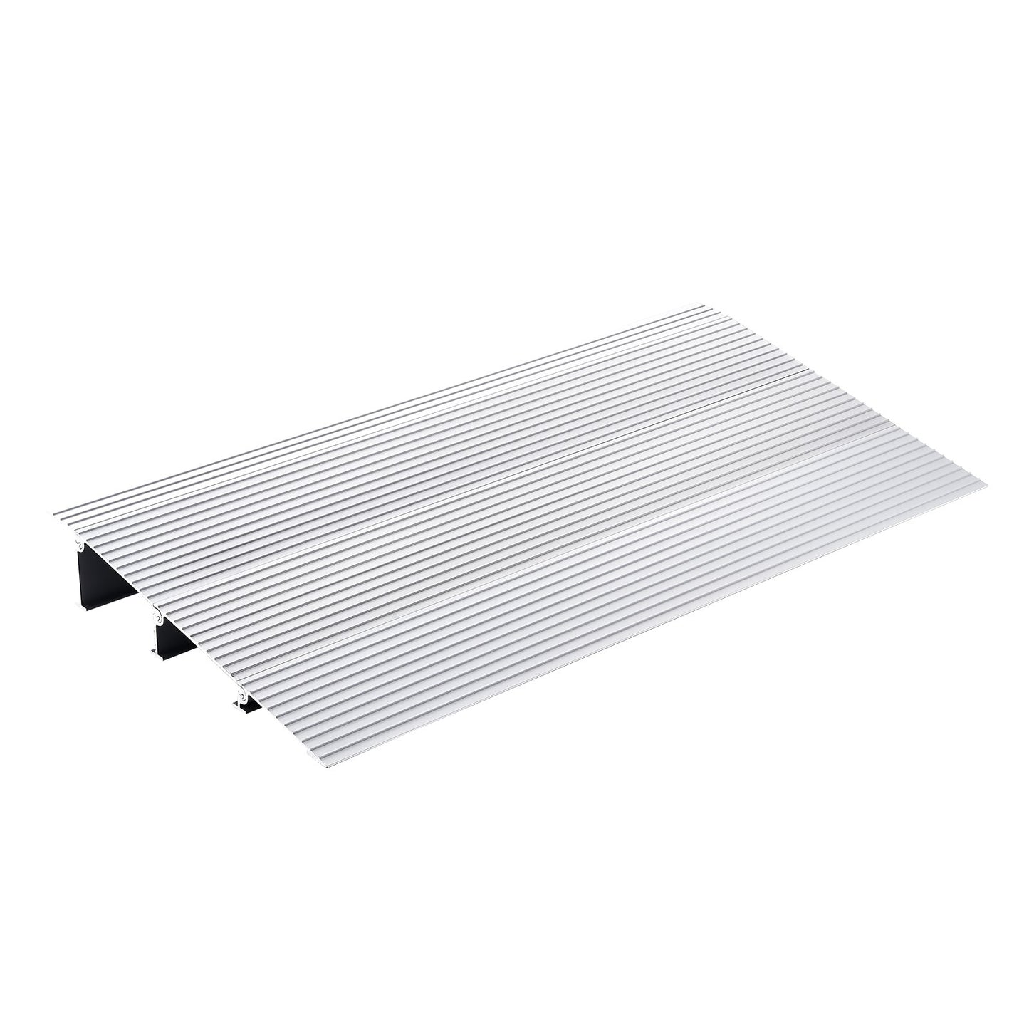 Door Threshold Ramp, 3" Rise, 800 lbs Load Capacity, Wheelchair Door Ramp, Aluminum Threshold Ramp for Doorways, Adjustable Modular Threshold Ramp for Wheelchairs, Scooters, Power Chairs