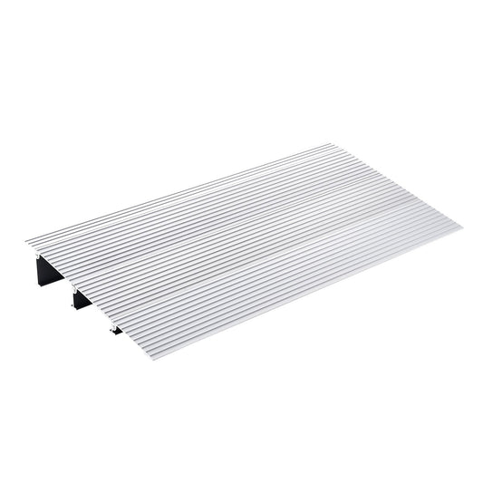 Door Threshold Ramp, 3" Rise, 800 lbs Load Capacity, Wheelchair Door Ramp, Aluminum Threshold Ramp for Doorways, Adjustable Modular Threshold Ramp for Wheelchairs, Scooters, Power Chairs