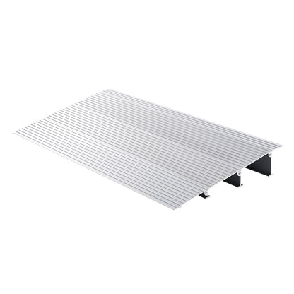 Door Threshold Ramp, 3" Rise, 800 lbs Load Capacity, Wheelchair Door Ramp, Aluminum Threshold Ramp for Doorways, Adjustable Modular Threshold Ramp for Wheelchairs, Scooters, Power Chairs