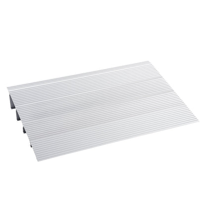 Door Threshold Ramp, 4" Rise, 800 lbs Load Capacity, Wheelchair Door Ramp, Aluminum Threshold Ramp for Doorways, Adjustable Modular Threshold Ramp for Wheelchairs, Scooters, Power Chairs