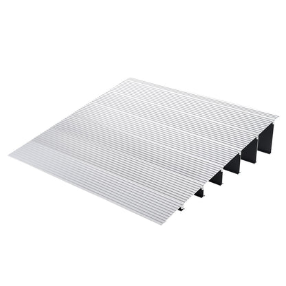 Door Threshold Ramp, 6" Rise, 800 lbs Load Capacity, Wheelchair Door Ramp, Aluminum Threshold Ramp for Doorways, Adjustable Modular Threshold Ramp for Wheelchairs, Scooters, Power Chairs