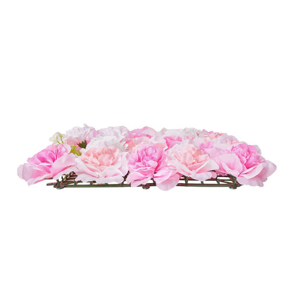 3D Flower Wall Panel 12PCS 15x15 in Artificial Flower Mat for Wedding