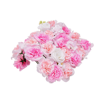 3D Flower Wall Panel 12PCS 15x15 in Artificial Flower Mat for Wedding