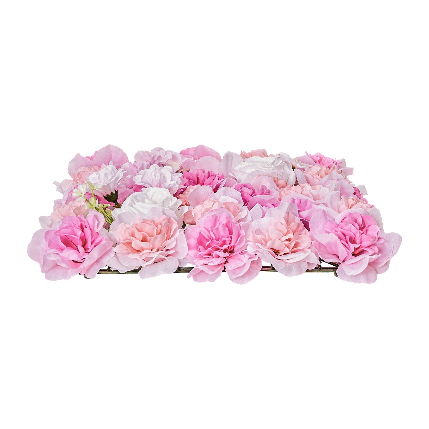 3D Flower Wall Panel 12PCS 15x15 in Artificial Flower Mat for Wedding