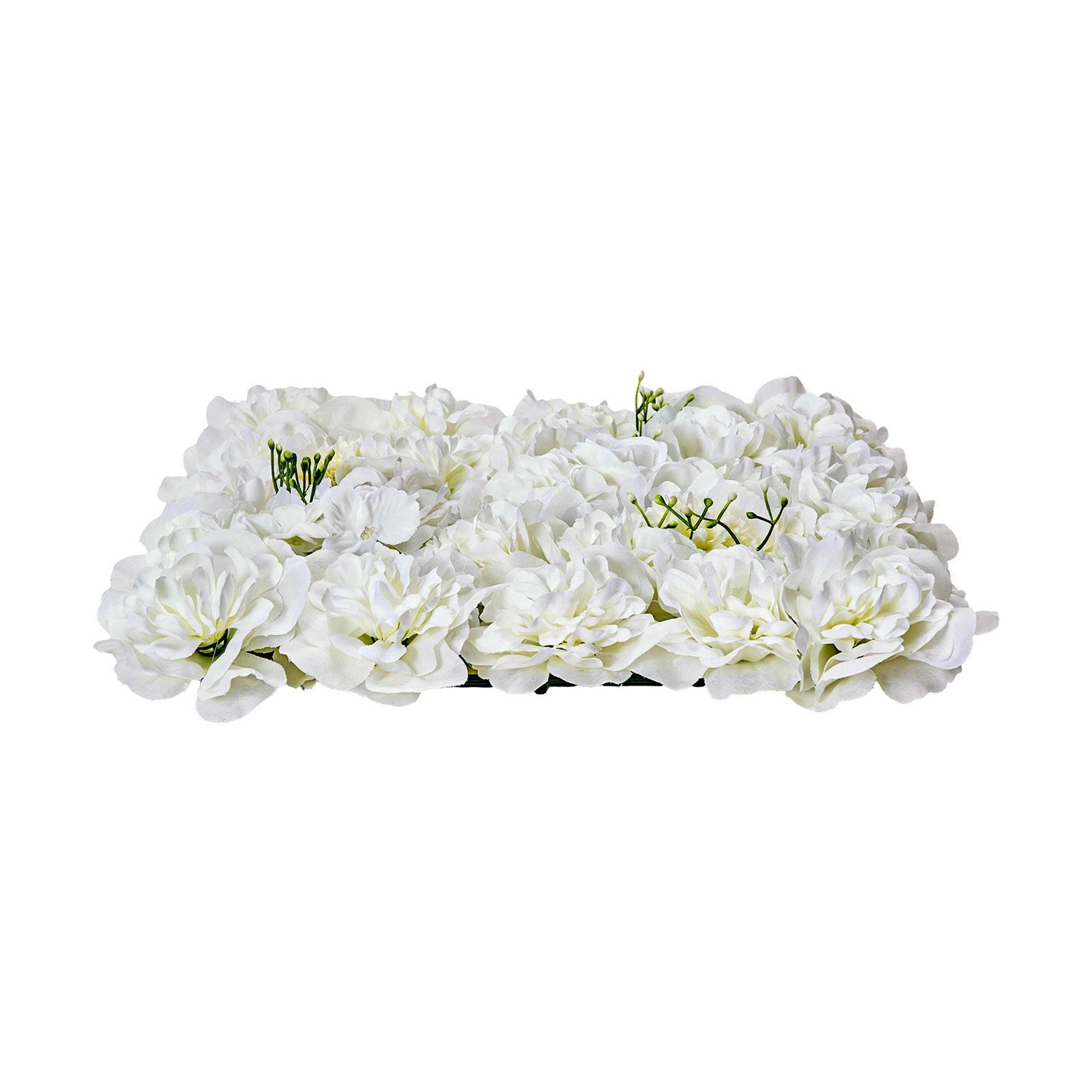 3D Flower Wall Panel 24 PCS 15 x 15 inch Artificial Floral Backdrop for Wedding