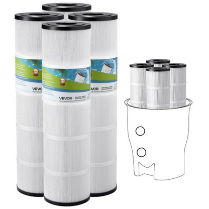 4 x 105 sq m hot tub filter cartridge compatible with Pentair CCP420