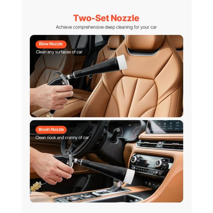 Car cleaning gun 6-9.2 bar high pressure air blow gun 2 nozzles blows dirt | EU