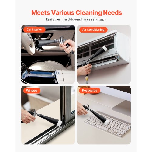 Car cleaning gun 6-9.2 bar high pressure air blow gun 2 nozzles blows dirt | EU