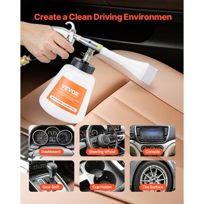 Car cleaning gun 6-9.2 bar high pressure air blow gun 1 liter liquid bottle | EU