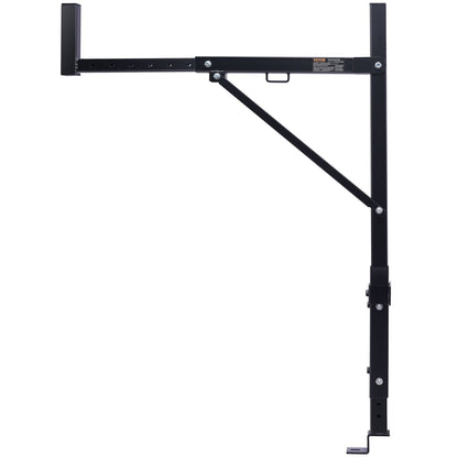 Truck Rack, 19-34 tums utdragbart lastbilsstegeställ, 38,6"-43,6" justerbar höjd, 250 lbs Kapacitet Stålstegeställ för lastbil, Heavy Duty Truck Sängställ för kajak, surfbräda, timmer, stege