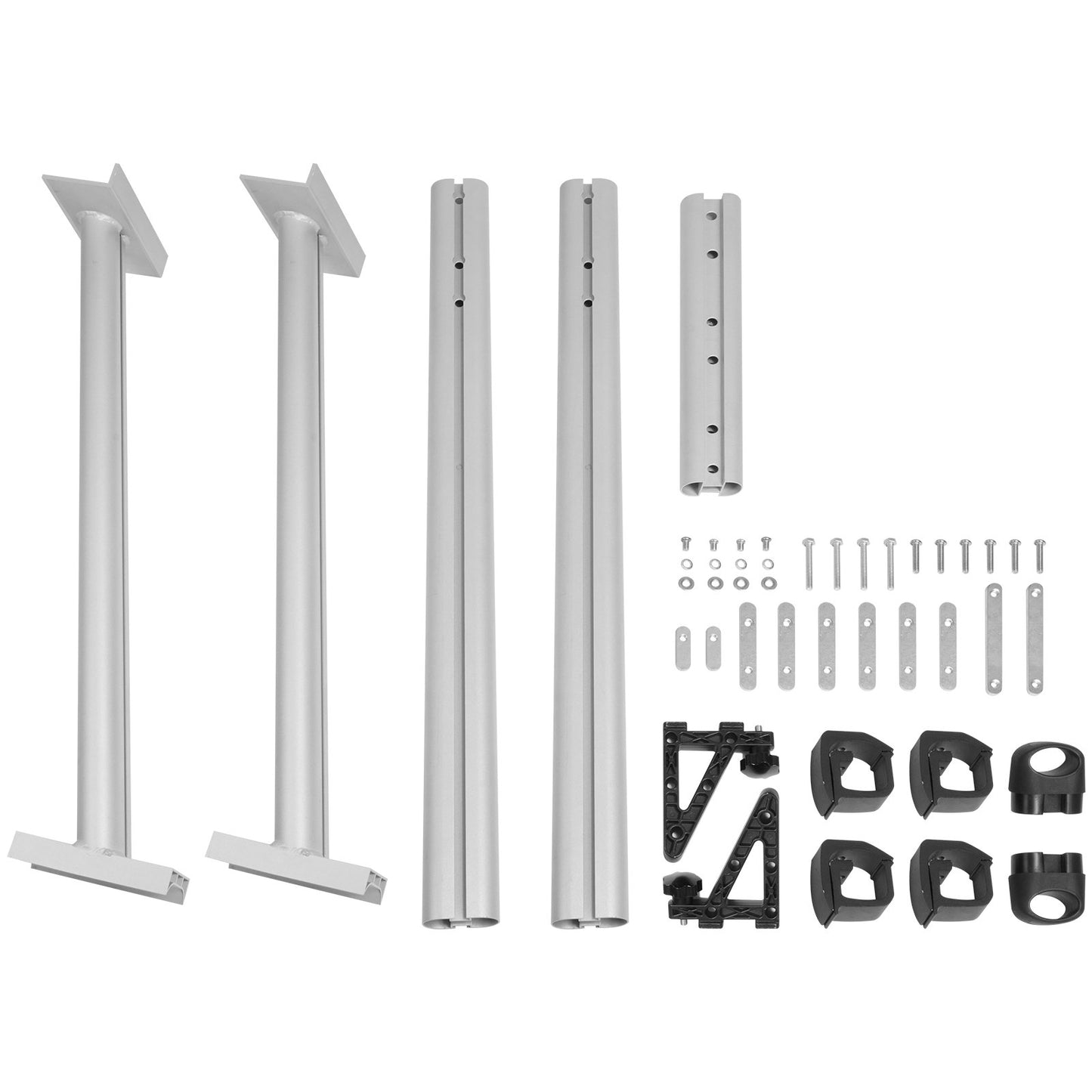 Truck Rack, 800 lbs Kapacitet, 71"x31" Aluminium Steg Rack för lastbil med 8 icke-borrande C-klämmor, Heavy Duty Lastbil Sängställ med två stänger för kajak, surfbräda, timmer, stege