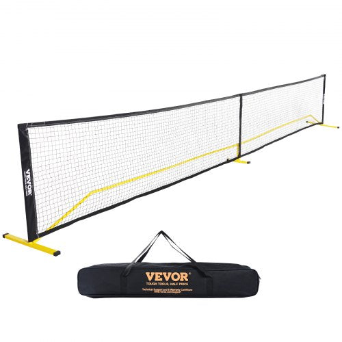 Portable Pickleball Net System, 22FT Regulation Size Net, Weather Resistant Steady Metal Frame & Strong PE Net, Outdoor Game Sports Net with Carrying Bag, Easy Setup, Play in Backyard Driveway