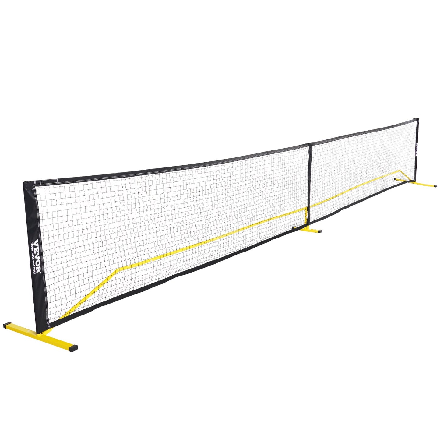 Bärbart Pickleball-nätsystem, 22FT-nät med regleringsstorlek, väderbeständig stabil metallram och starkt PE-nät, Sportnät för utomhusbruk med bärväska, Enkel installation, Lek på bakgårdens uppfart