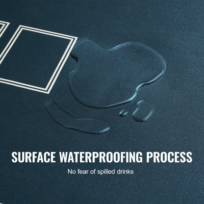 Poker table top 70 x 35 inch poker mat 6-8 players Foldable with bag green