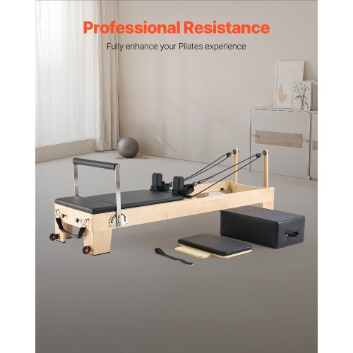 Pilates Reformer Pilates-Maschine aus Holz für das Heim-Fitnessstudio | EU
