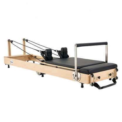 Foldable Pilates Reformer Wooden Pilates Machine for Home Gym | EU