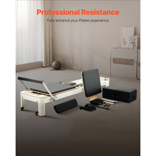 Pilates Reformer Pilatesmaskin Hemmagymutrustning med Motstånd |  EU