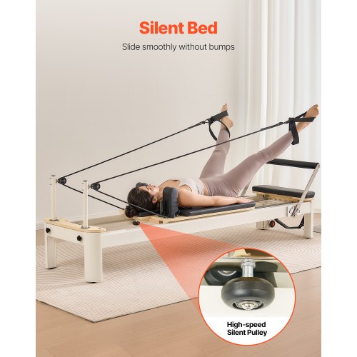 Pilates Reformer Pilatesmaskin Hemmagymutrustning med Motstånd |  EU