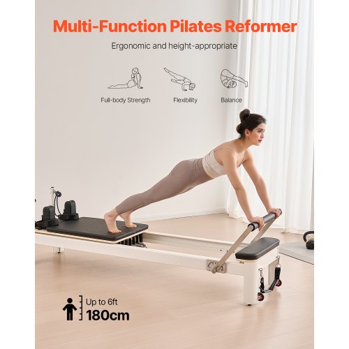 Pilates Reformer Pilatesmaskin Hemmagymutrustning med Motstånd |  EU