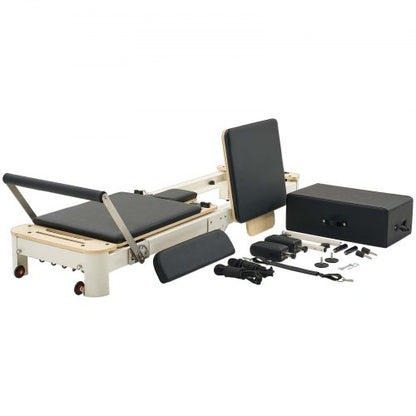 Foldable Pilates Reformer Pilates Machine Home Gym Exercise Equipment | EU