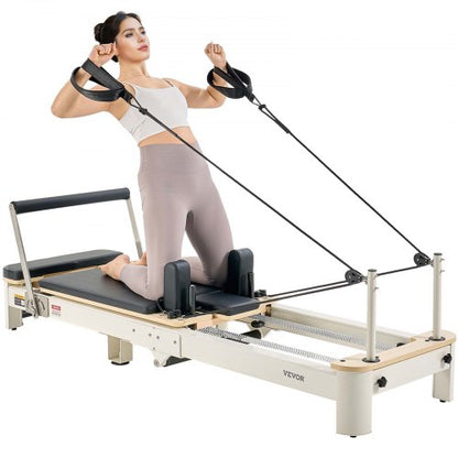 Foldable Pilates Reformer Pilates Machine Home Gym Exercise Equipment | EU