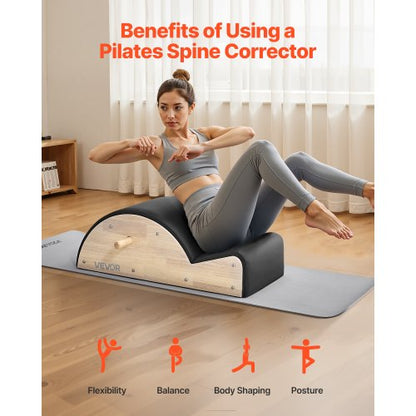 Pilates Wirbelsäulenkorrektur Arc Fitnesszubehör Wirbelsäulenübungen Gummiholz | EU