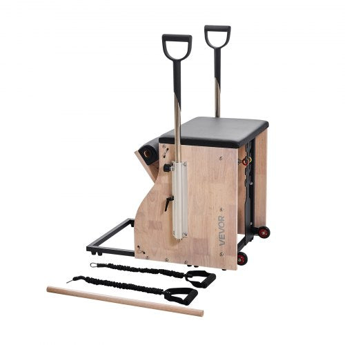 Pilates Chair Split Pedal Stability Combination Full Body Exercise Chairs Handles | EU